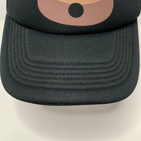 Black and White Trucker Hat with 💩 Emoji 🆕 - Picture 6 of 15